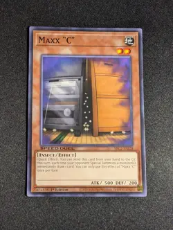 Yugioh - Maxx "C" SBC2-EN128 1st Edition Common Speed Duel NM - Image 1