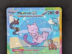 BUBBLE MEWTWO EX POKEMON CARD * FAN ART * MEW FRIENDS Paldean 232/091 - Image 2
