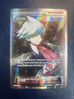 Steven (Full Art) 95/98 Ancient Origins Holo Rare - Pokemon Card NM - Image 1