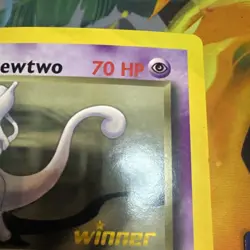 Oversized Pokemon Card 2003 Rocket's Mewtwo Jumbo Winner Promo Best Of Game MP - Image 4