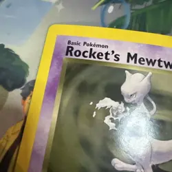 Oversized Pokemon Card 2003 Rocket's Mewtwo Jumbo Winner Promo Best Of Game MP - Image 5
