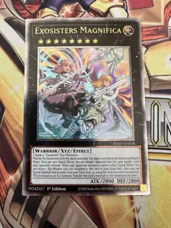 Exosisters Magnifica RA02-EN038 Quarter Century Secret Rare 1st Ed NM Yugioh - Image 1