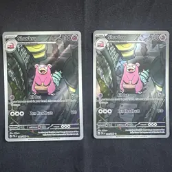 Pokemon TCG Paldea Evolved Slowbro 090/084 2-Card Lot Regular English - Image 1