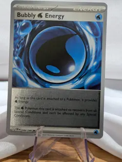 Pokemon Bubbly Energy 084/086 Chaos Rising CRI Holo Rare Special Water TCG Card - Image 1