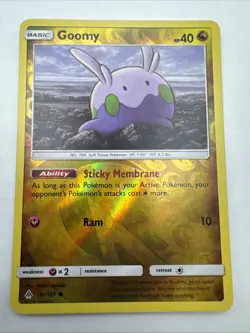Goomy 91/131 REVERSE HOLO Pokemon Sun Moon Forbidden Light Card - Image 1