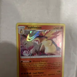 Pokemon TCG SM Lost Thunder 42/214 Typhlosion Rare Holo Card - Image 3