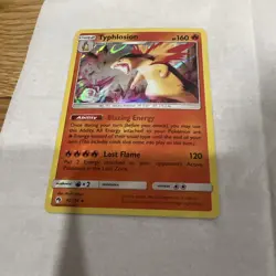 Pokemon TCG SM Lost Thunder 42/214 Typhlosion Rare Holo Card - Image 5