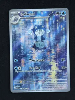 Poliwhirl 176/165 Scarlet & Violet 151 NM Full Art Illustration Pokemon TCG Card - Image 1