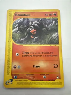 Pokemon Card - Houndour 86/147 - Common - Aquapolis - Image 1