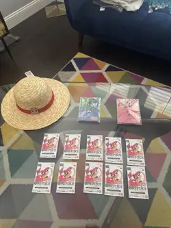 One Piece Card Game Round1 Promo Pack Lot 10 Packs English - Image 1