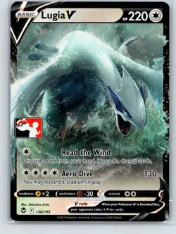 Lugia V Holo Ultra Rare Prize Pack Series Cards 138/195 NM - Image 1