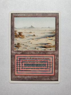 Badlands (FWB) Revised (ITALIAN) MP Land Rare MTG Card - Image 2