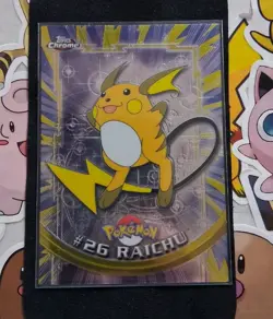 Raichu #26 Topps Chrome Pokemon Card LP - Image 1