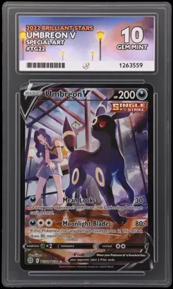 PERFECT SUBS! Umbreon v TG22Brilliant Stars Ace 10 Pokemon Card - Image 1