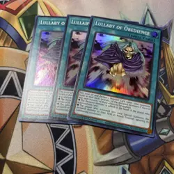 3x Lullaby of Obedience 1st Edition Super Rare RA04-EN085 Yu-Gi-Oh! - Image 1