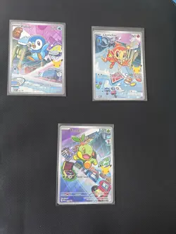Pokemon TCG First Partner Illustration Collection Series 1 Sinnoh Starters Set - Image 1
