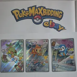 Pokemon TCG First Partner Illustration Gen 1 Sinnoh Starters Set Mint/Near Mint - Image 1
