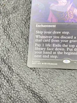B6 MTG Necropotence Anime Borderless NM-Mint, English Wilds of Eldraine Enchant - Image 5