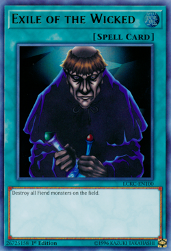Exile of the Wicked LCKC-EN100 1st Edition Near Mint Ultra Rare Yu-Gi-Oh! - Image 1