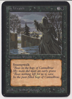 Bog Wraith - MTG Alpha (Uncommon) - Image 1