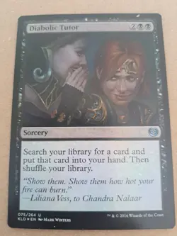 MTG Foil Diabolic Tutor Kaladesh NM 075/264 Magic the Gathering - Image 1