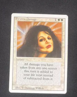 MTG Magic Reverse Damage Revised NM - Image 1