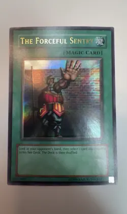 Yu-Gi-Oh! The Forceful Sentry MRL-045 Ultra Unlim Misprint Small Foil Shift MP - Image 2
