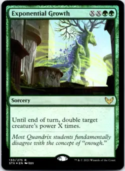 Exponential Growth (Foil) Strixhaven: School of Mages, 130 NM - Image 1