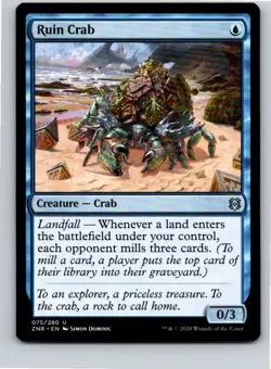 Magic the Gathering Ruin Crab Zendikar Rising MTG Free Shipping! - Image 1
