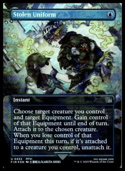 MTG Stolen Uniform (Borderless) - FINAL FANTASY #332 Foil NM - Image 1