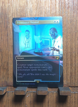 🌊MTG Permission Denied | Borderless | Foil | UB: Jurassic World Collection NM😍 - Image 2