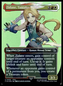MTG Zidane, Tantalus Thief (Borderless) - FINAL FANTASY #405 Foil NM - Image 1
