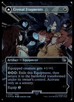 MTG Crystal Fragments (Borderless) - FINAL FANTASY #357 Foil NM - Image 1