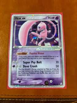 2006 POKEMON EX HOLON PHANTOMS #100 MEW EX-HOLO NEAR MINT CONDITION - Image 1