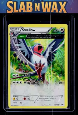 Pokemon tcg XY - Roaring Skies Swellow #72/108 - Image 1