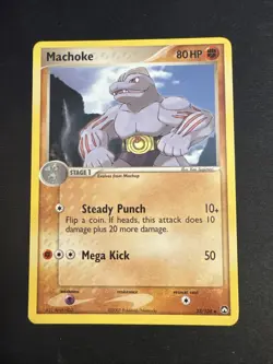 Pokemon Machoke Regular Card Power Keepers 33/108 - Image 1