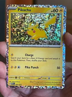 POKEMON PIKACHU 002/015 HOLOFOIL CONFETTI MCDONALDS PROMO NM CARD - Image 1