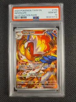 PSA 10 Pokemon Infernape (Illustration Rare) #173 Twilight Masquerade - Image 1