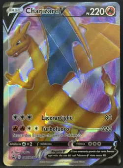 POKEMON~CHARIZARD V~SWSH050~BLACK STAR PROMOS~ITA~NM - Image 1