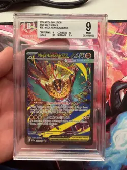 Mega Hawlucha EX BGS 9 Holo Full Art Secret Illustration Rare 283/217 2026 - Image 1