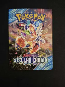 Pokemon TCG Stellar Crown Game Tip Pre release Kit Card Cinderace - Image 1