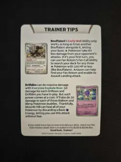 Pokemon TCG Stellar Crown Game Tip Pre release Kit Card Cinderace - Image 2