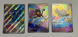 Pokemon First Partner Illustration Collection Promo Rowlet, Litten, Popplio - Image 1