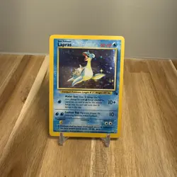Lapras 10/62 Fossil Holo Rare 1999 Pokemon TCG English 80 HP Basic Unlimited - Image 1