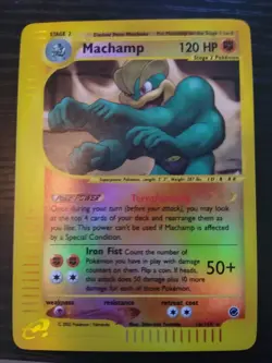 Pokemon TCG Machamp Expedition Base Set 16/165 Reverse Holo Holo Rare - Image 1
