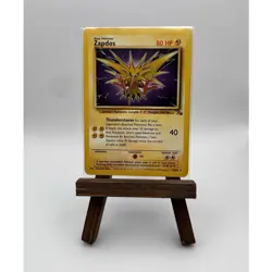 Pokemon Zapdos 30/62 Fossil Rare Unlimited 80 HP Regular 1999 NM - Image 1
