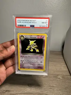 2000 Pokemon Rocket Dark Alakazam Holo Rare 1/82 Psa 8 - Image 1