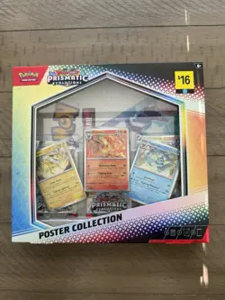 Pokemon TCG Scarlet & Violet Prismatic Evolutions Poster Collection Box Sealed - Image 1