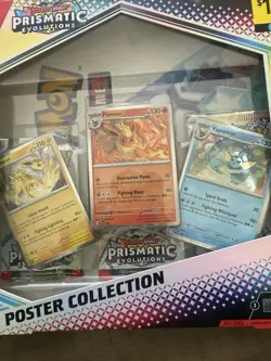 Pokemon TCG Scarlet & Violet Prismatic Evolutions Poster Collection Box Sealed - Image 3