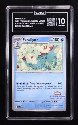 Feraligatr 2025 Pokemon SVP Scarlet & Violet Black Star Promos #213 (TAG 10) - Image 1